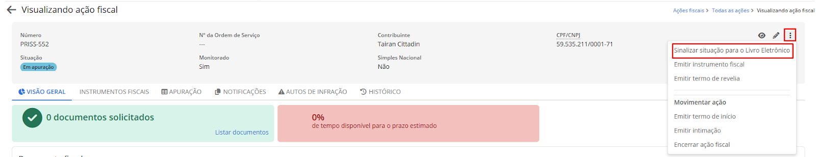 executando